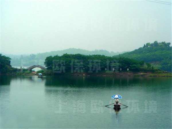 重庆双龙湖公园，人工湖治理