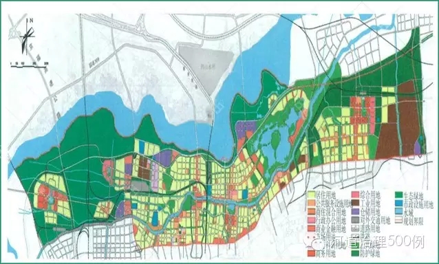 小清河地区土地利用规划图 小清河地区土地利用规划图