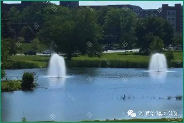 浮水喷泉式曝气机，增氧造景