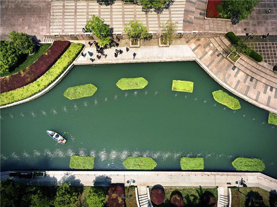 新开河成了杭州河道&ldquo;示范生&rdquo; 欧保太阳能曝气浮岛