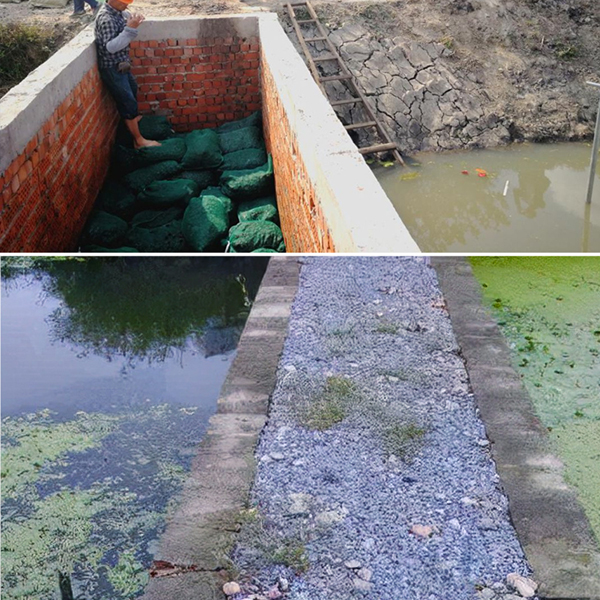 三池两坝；养殖尾水；可再生滤坝；填料；复合纤维三维网